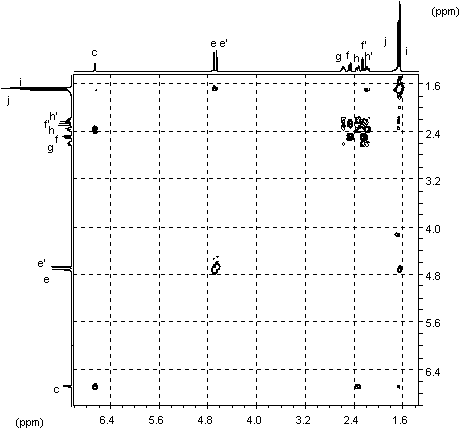 COSY spectrum of carvone